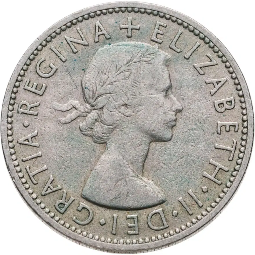 Великобритания 2 шиллинга (флорин, shillings) 1954