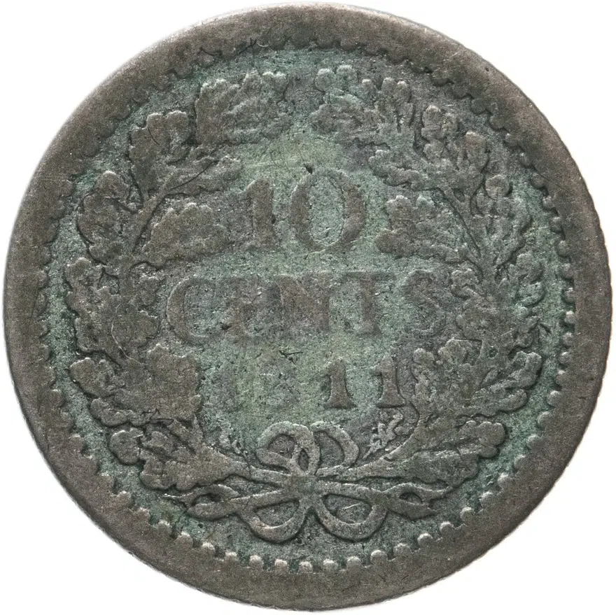 Нидерланды 10 центов (cents) 1911