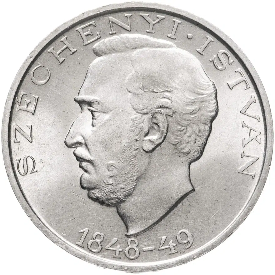 Венгрия 10 форинтов (forint) 1948  100 лет Венгерской революции, Иштван Сечени, реверс