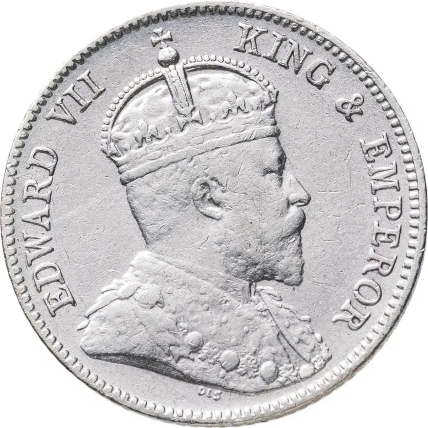 Британская Восточная Африка и Уганда 25 центов (cents) 1910, реверс