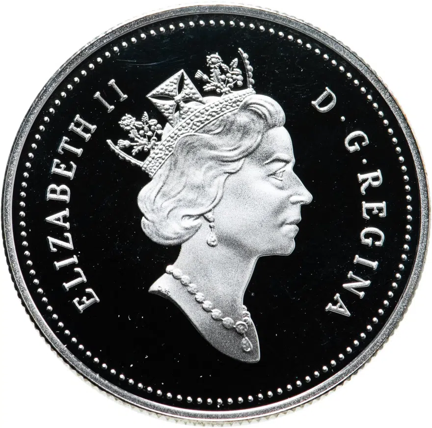 Канада 50 центов (cents) 1996   "Детёныши диких животных - Утята", реверс