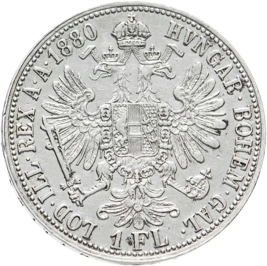 Австрия 1 флорин (florin) 1880, реверс