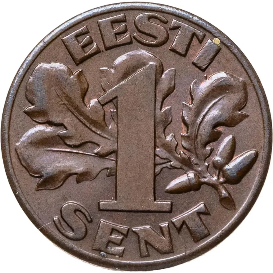 Эстония 1 сент (sent) 1929
