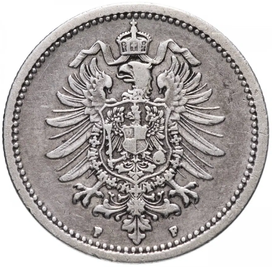 Германия (Германская империя) 50 пфеннигов 1876 "F", реверс