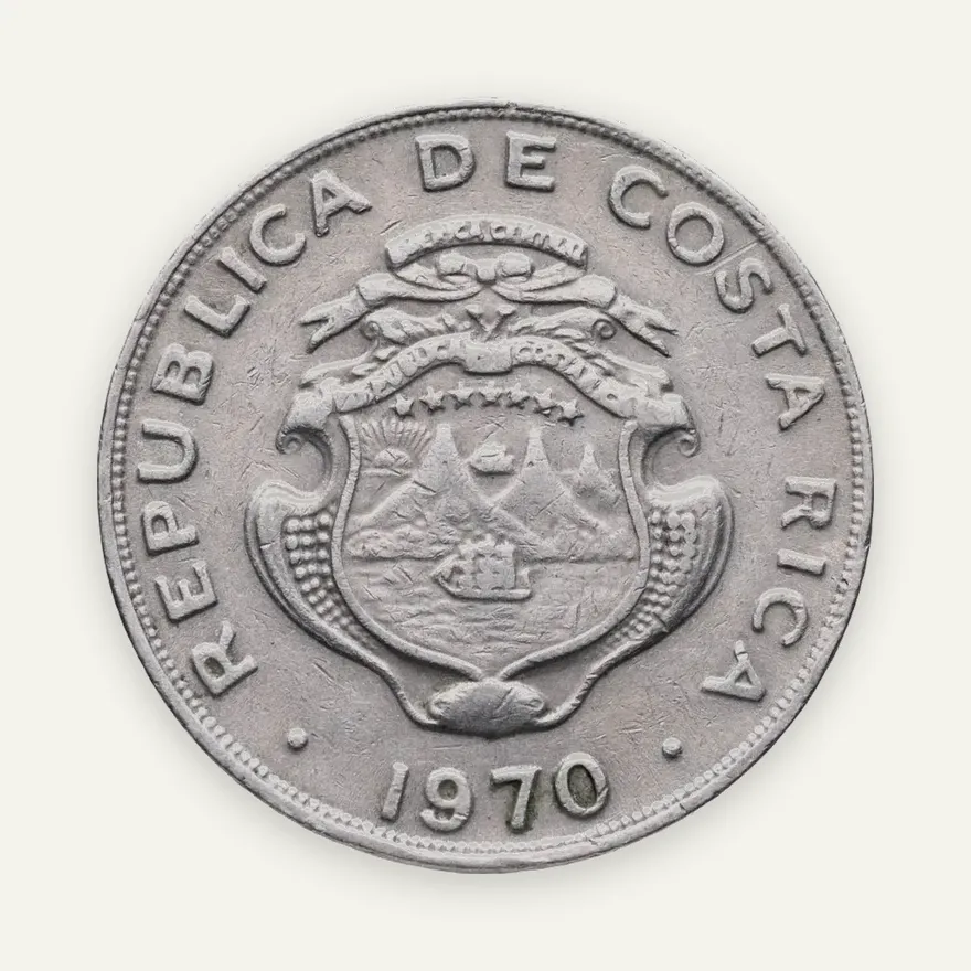 Коста-Рика 1 колон (colon) 1970, реверс