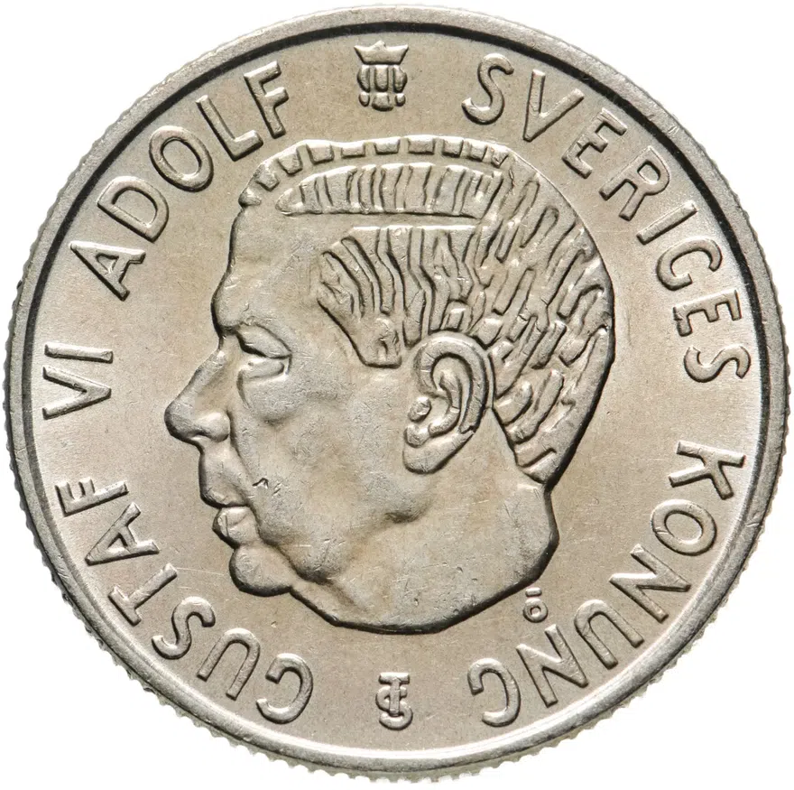 Швеция 2 кроны (kronor) 1956, аверс