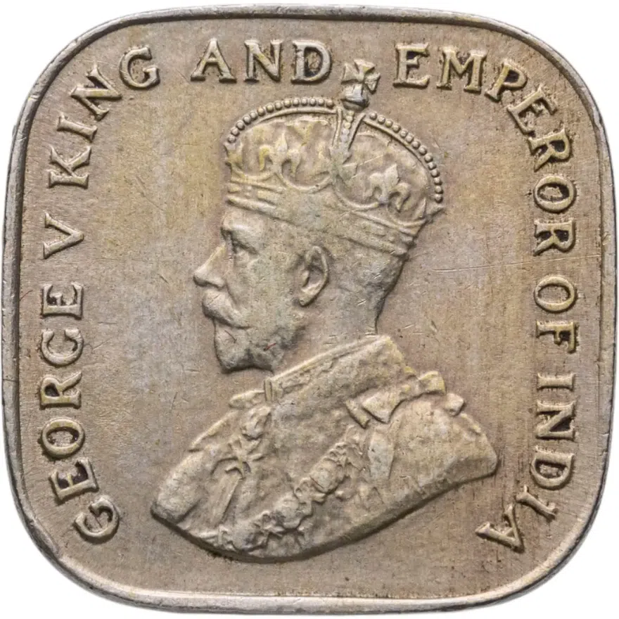 Цейлон 5 центов (cents) 1912