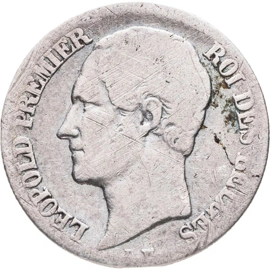 Бельгия 20 сантимов (centimes) 1852