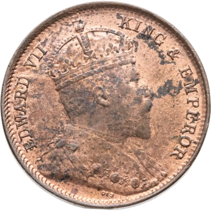 Цейлон 1/2 цента (cent) 1904, реверс