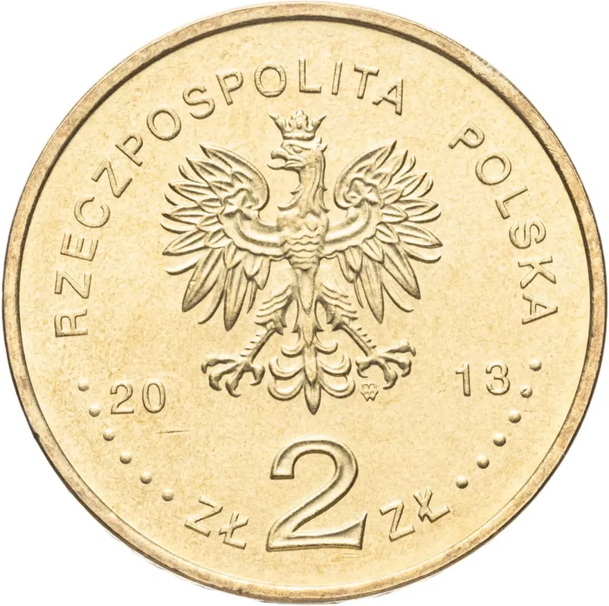 Польша 2 злотых (zlote) 2013  Польские суда - Ракетный фрегат "Генерал К. Пулаский", реверс