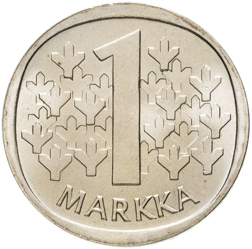 Финляндия 1 марка 1968