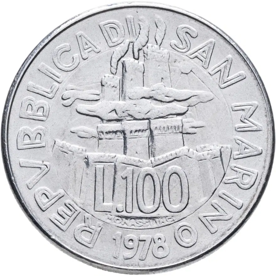 Сан-Марино 100 лир (lire) 1978  FAO (ФАО) - Продовольственная программа, аверс