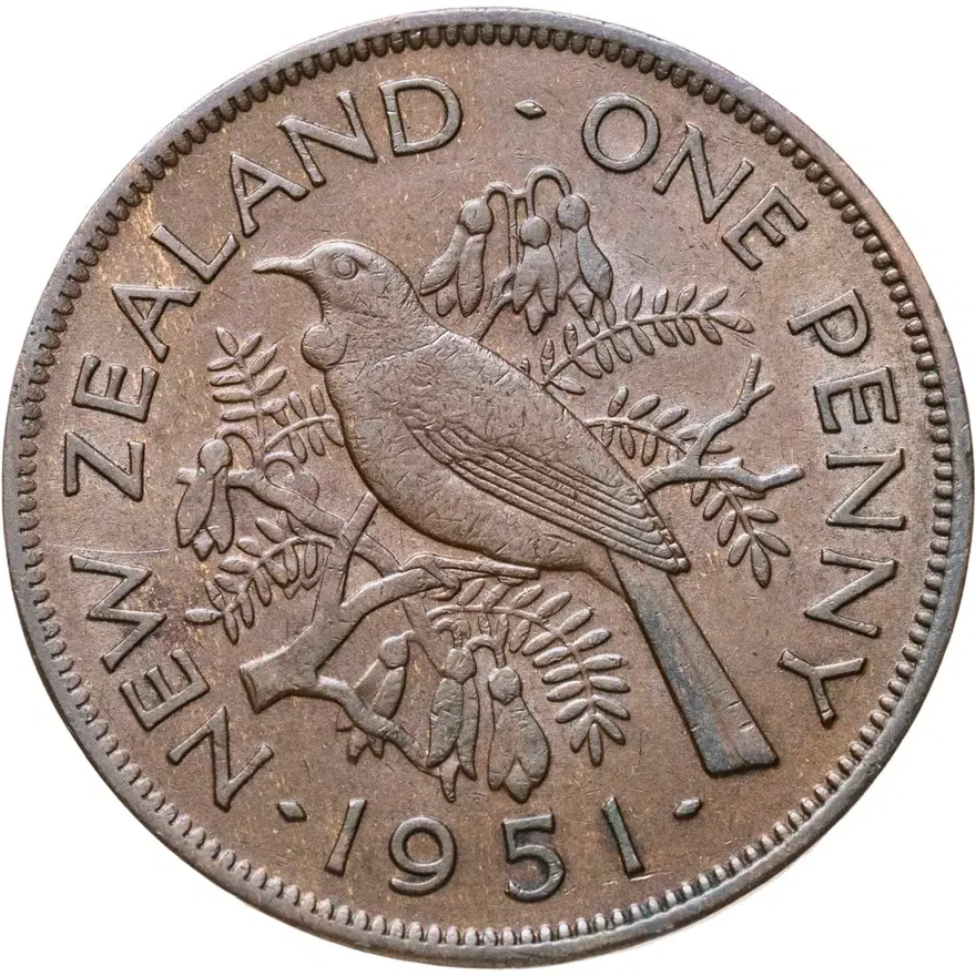 Новая Зеландия 1 пенни (penny) 1951