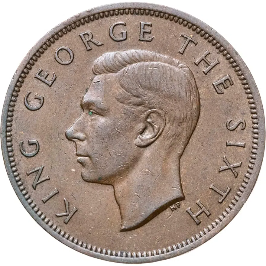 Новая Зеландия 1 пенни (penny) 1951, реверс