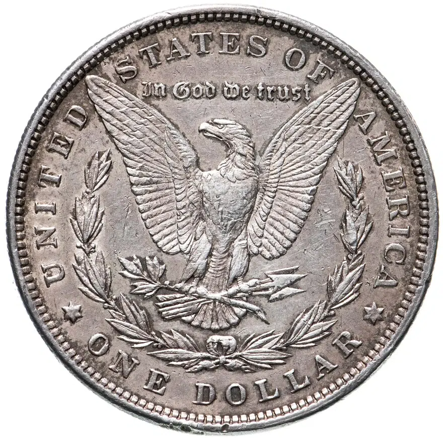 США 1 доллар 1879 (Моргановский доллар), реверс