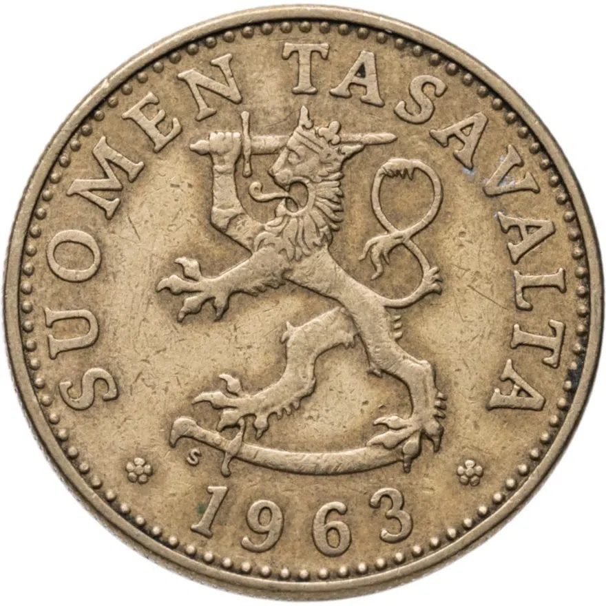 Финляндия 50 пенни (pennia) 1963 S, реверс