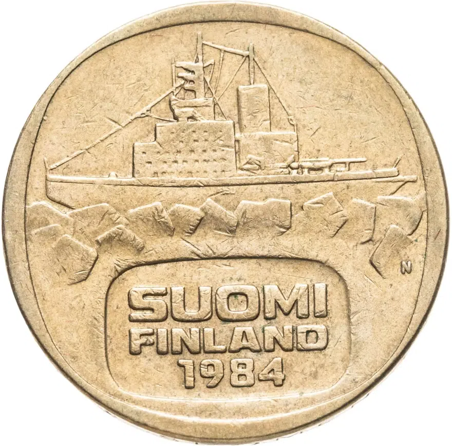 Финляндия 5 марок 1984, аверс