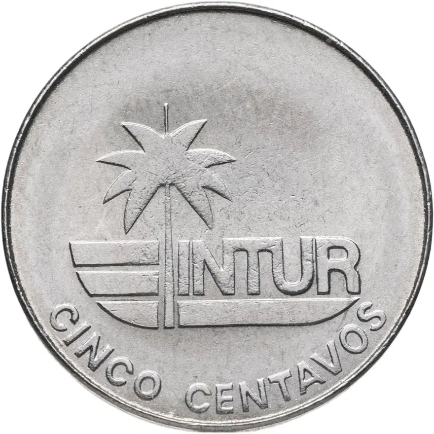 Куба 5 сентаво (centavos) 1981 INTUR, реверс