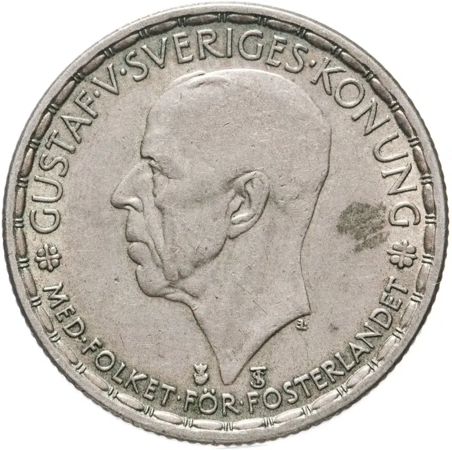 Швеция 1 крона (crown) 1949, реверс
