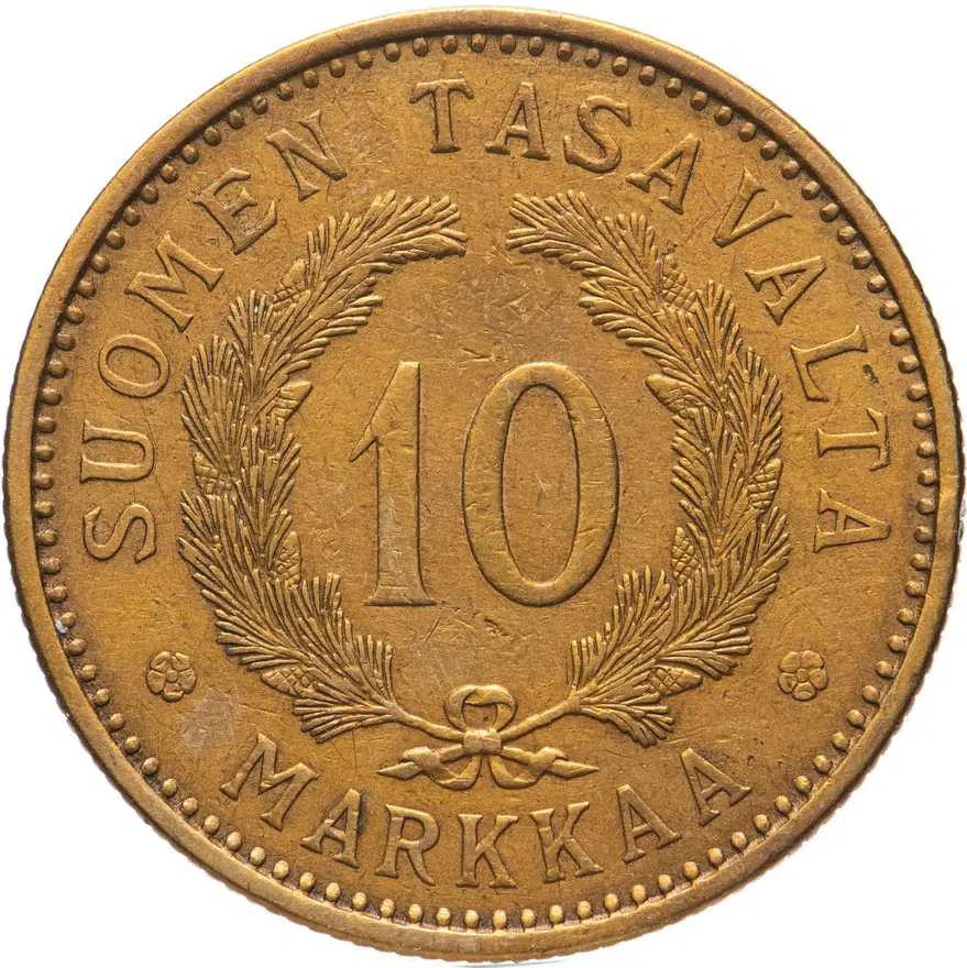 Финляндия 10 марок (markkaa) 1929 S