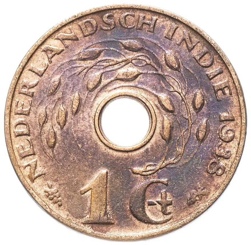 Голландская Ост-Индия 1 цент (cent) 1938, реверс