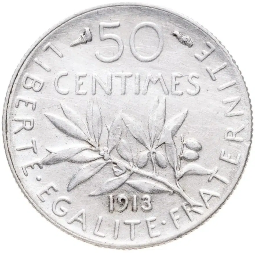 Франция 50 сантимов (centimes) 1913, аверс