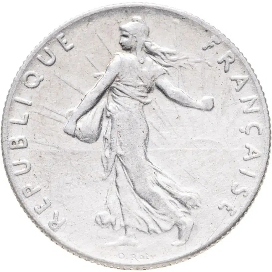 Франция 50 сантимов (centimes) 1913, реверс