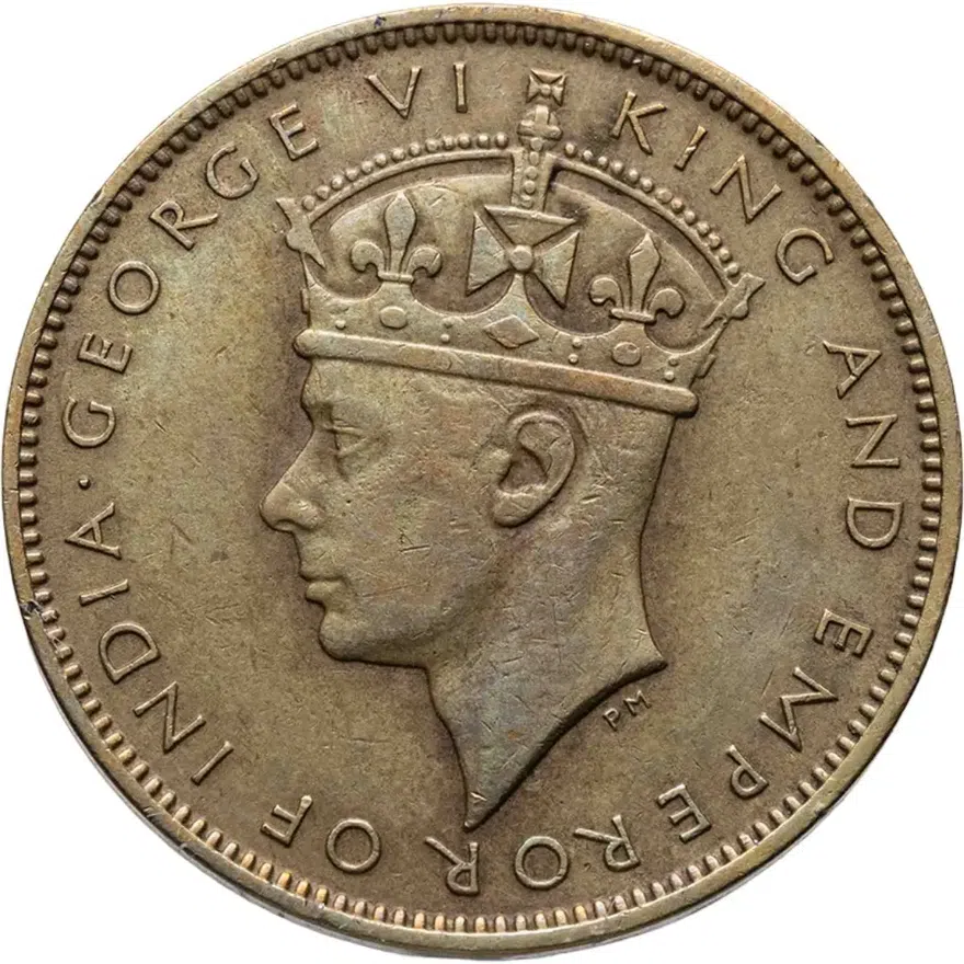 Ямайка 1 пенни (penny) 1938, реверс
