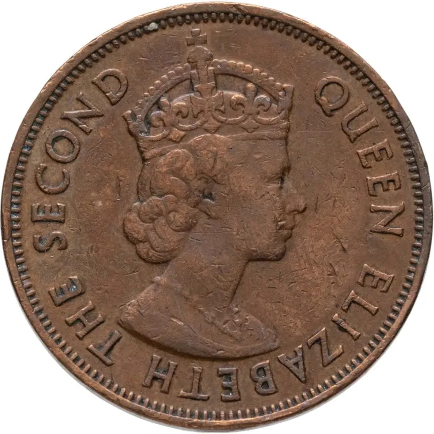 Маврикий 5 центов (cents) 1960, реверс
