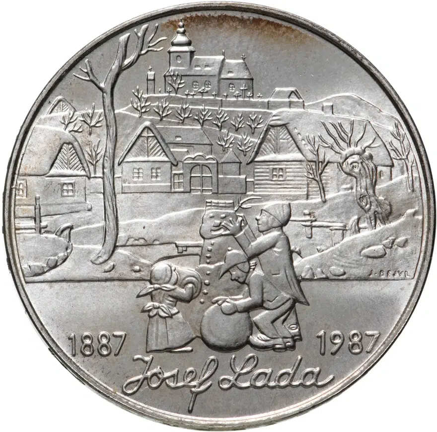 Чехословакия 500 крон (korun) 1987 "100 лет со дня рождения Йозефа Лады"