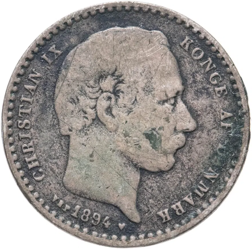 Дания 25 эре (ore) 1894