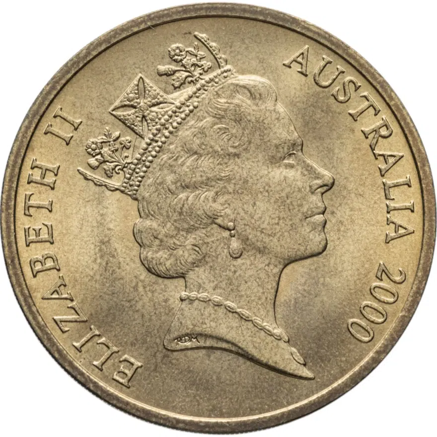 Австралия 5 долларов (dollars) 2000 "Олимпийские игры в Сиднее - Легкая атлетика", реверс