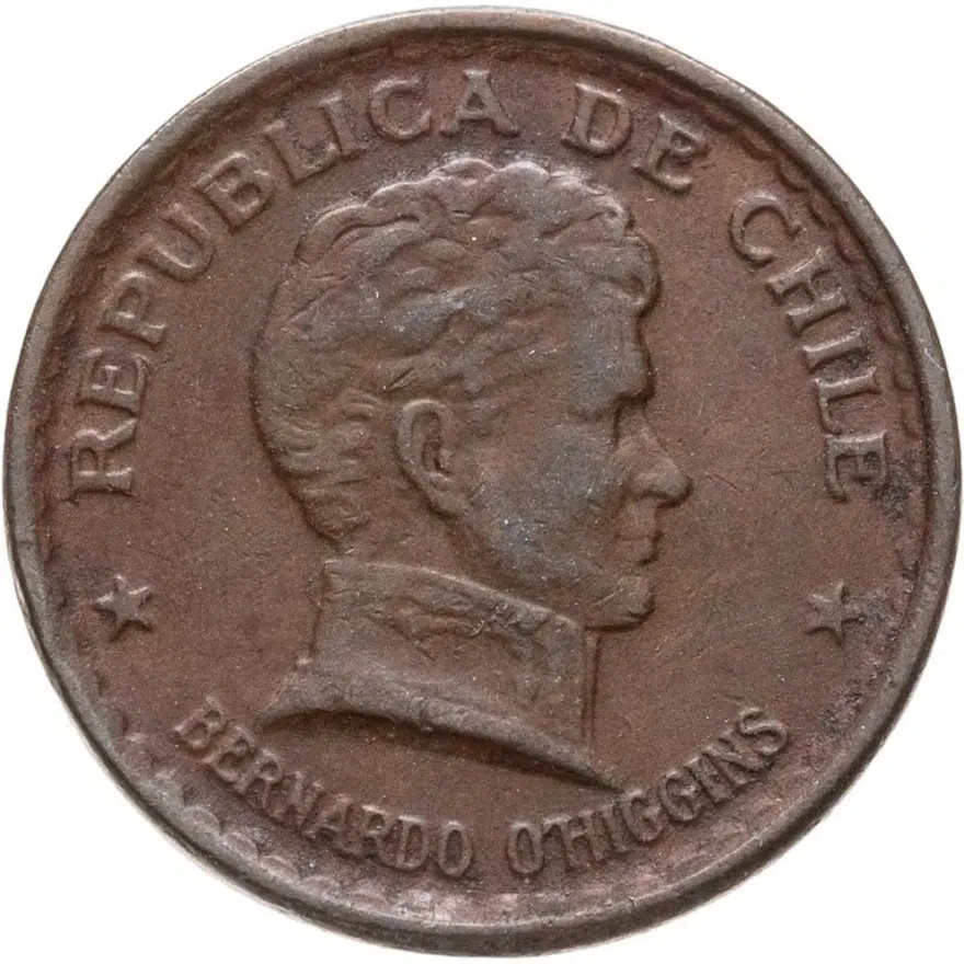 Чили 20 сентаво (centavos) 1949, реверс