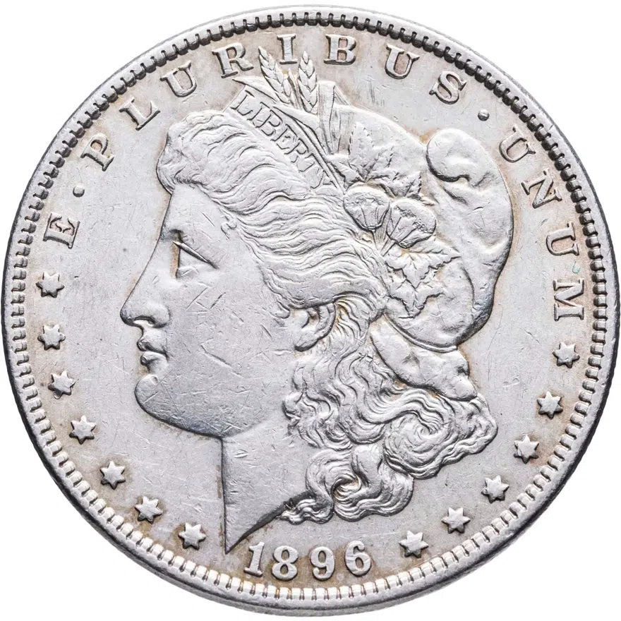 США 1 доллар (dollar) 1896  Доллар Моргана Без отметки монетного двора