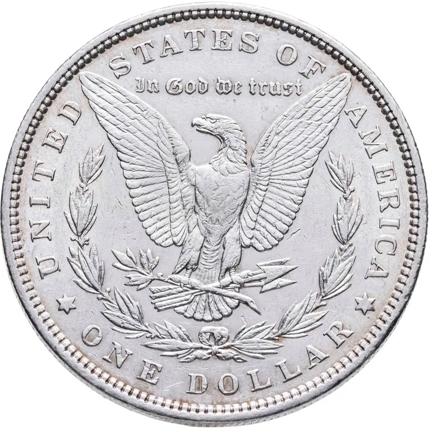 США 1 доллар (dollar) 1896  Доллар Моргана Без отметки монетного двора, реверс