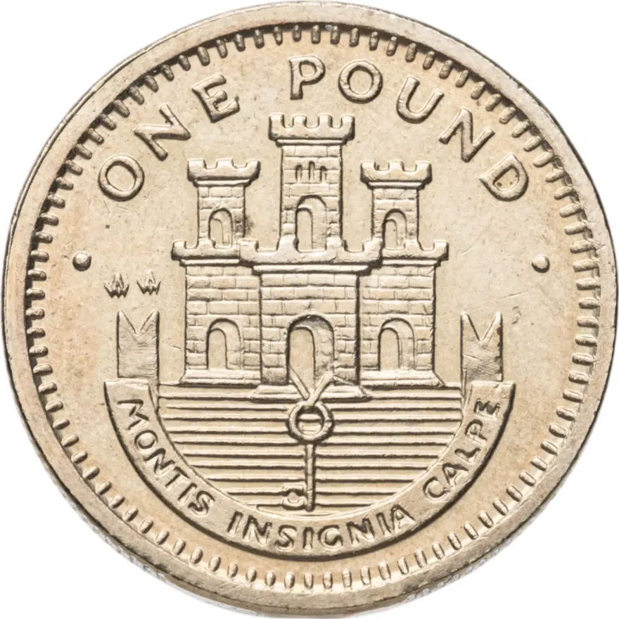 Гибралтар 1 фунт (pound) 1993, реверс
