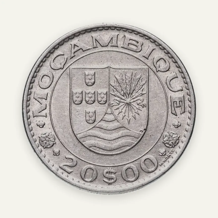 Мозамбик 20 эскудо (escudos) 1971, реверс