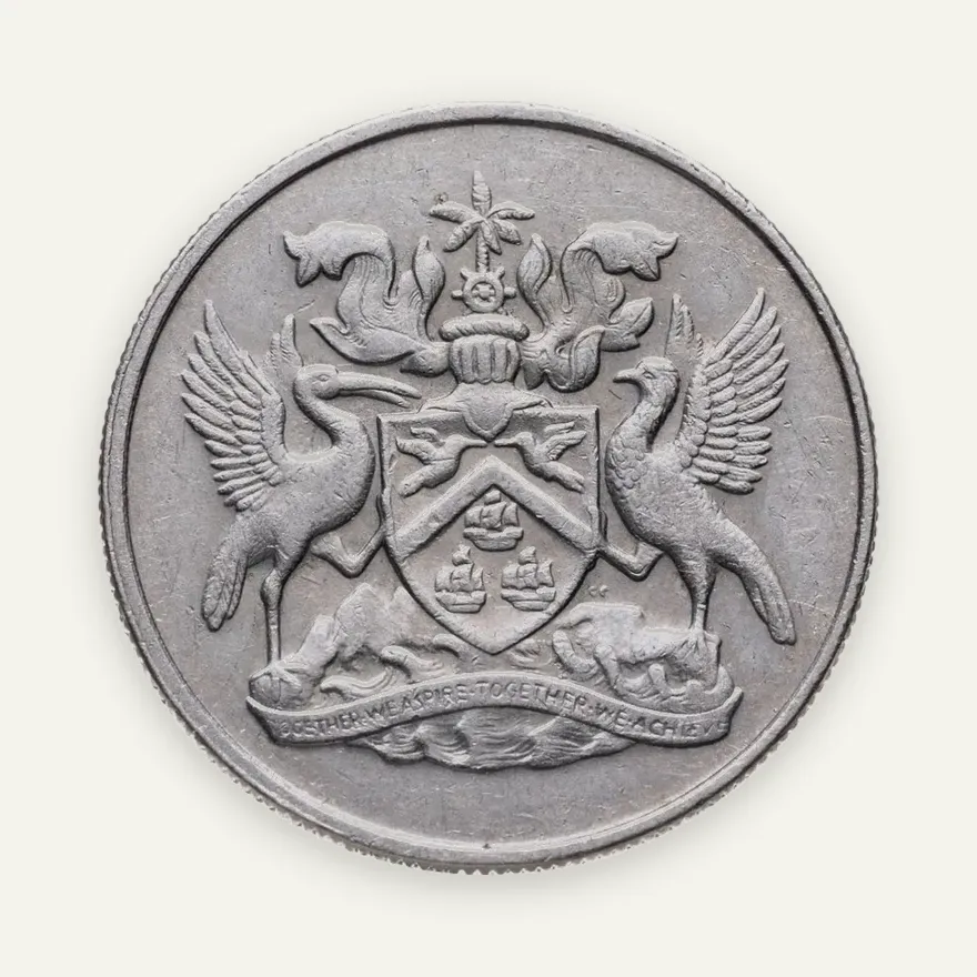 Тринидад и Тобаго 25 центов (cents) 1972, реверс