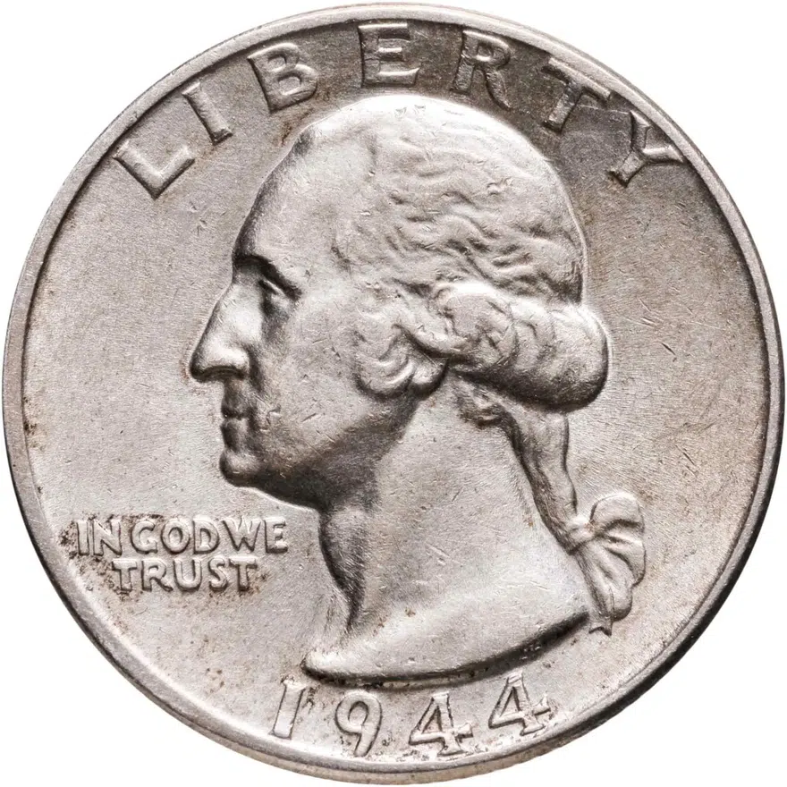США 25 центов (квотер, 1/4 доллара, quarter dollar) 1944, аверс