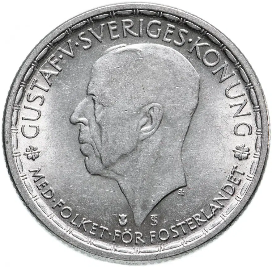 Швеция 2 кроны 1946, реверс