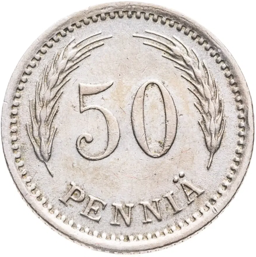 Финляндия 50 пенни (pennia) 1921 H