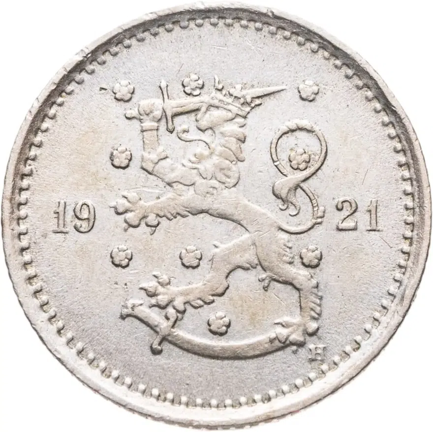 Финляндия 50 пенни (pennia) 1921 H, реверс