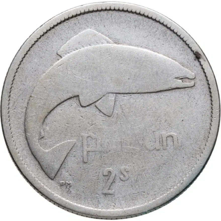 Ирландия 2 шиллинга (флорин, shillings) 1939
