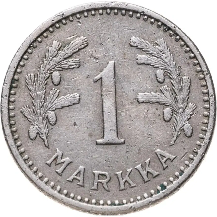 Финляндия 1 марка (markka) 1933 S