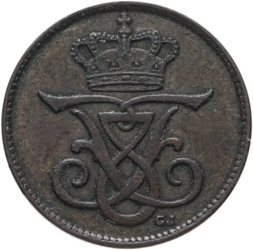 Дания 1 эре (ore) 1912, реверс
