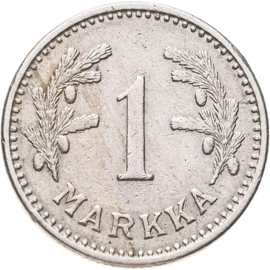 Финляндия 1 марка (markka) 1928 S