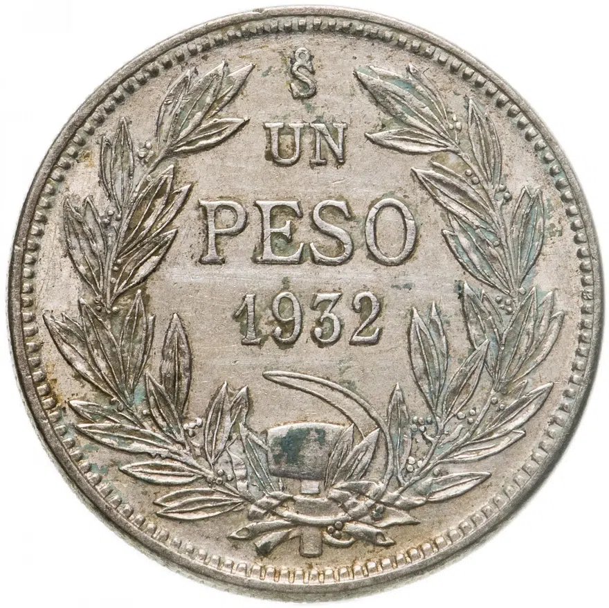 Чили 1 песо (peso) 1932