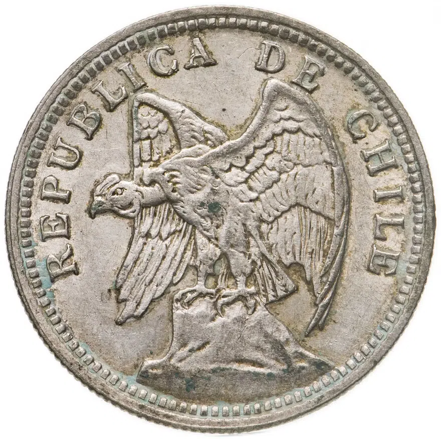 Чили 1 песо (peso) 1932, реверс
