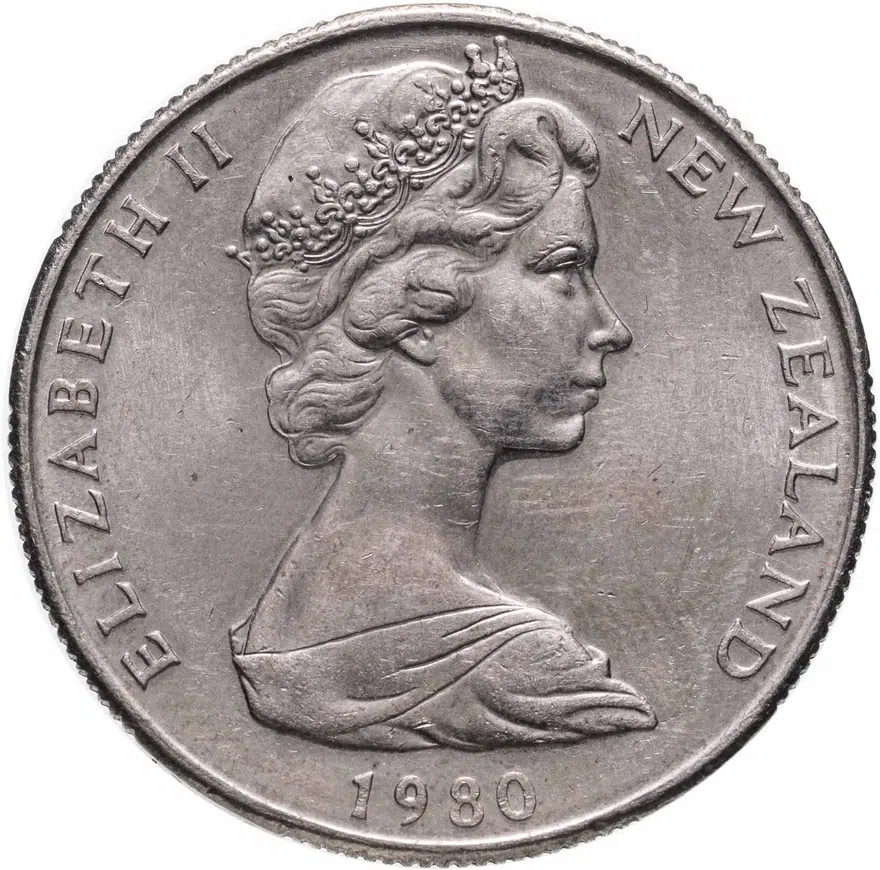 Новая Зеландия 50 центов (cents) 1980