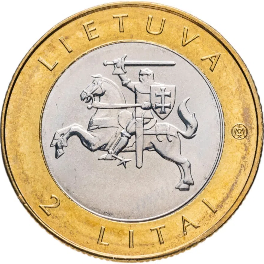 Литва 2 лита (litai) 2012 Неринга, реверс